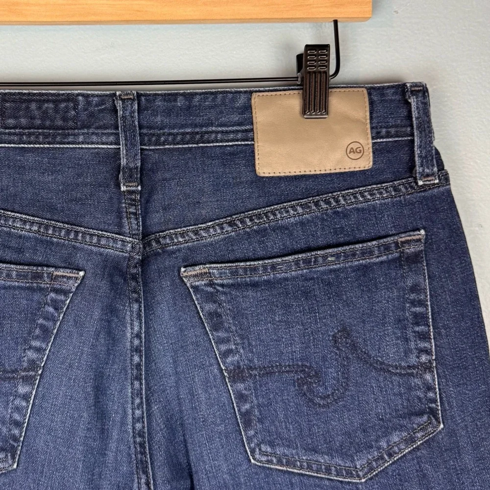 AG Adriano Goldschmied Everett Men 31x32 Blue Slim Straight Japanese Fabric Jean